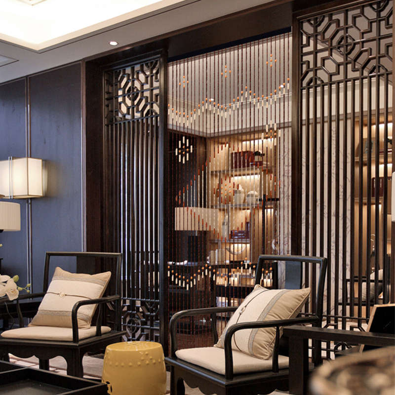 31 Line Wave Handmade Fly Screen Wooden Beads Curtain Wooden Door Curtain B