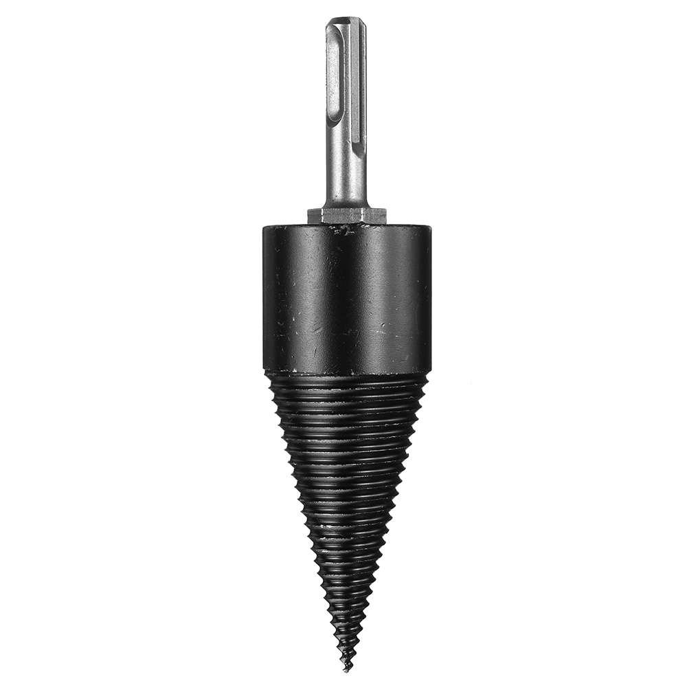 1Pc 42mm HSS Round/Square/Hexagonal Shank Firewood Drill Bit Splitter Wood Split Cone Drill Bit For