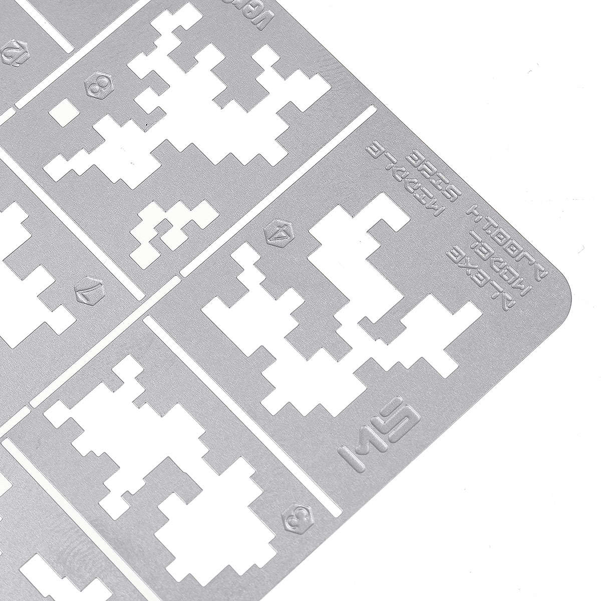 1/35 Stainless Steel AFV Digital Camo Spray Template Stenciling Leakage Spray Mould