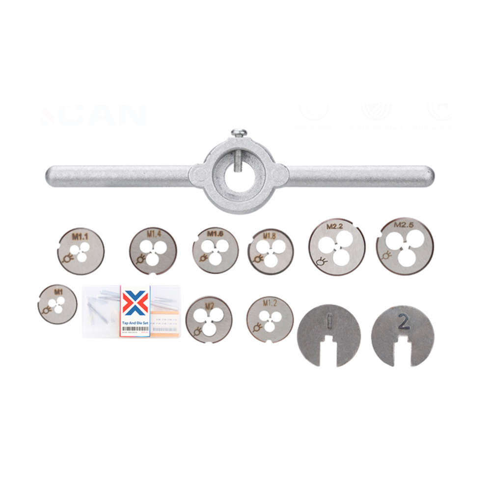 Drillpro 31pcs Multifunction Tap Die Set M1-M2.5 Metric Thread Tap and D