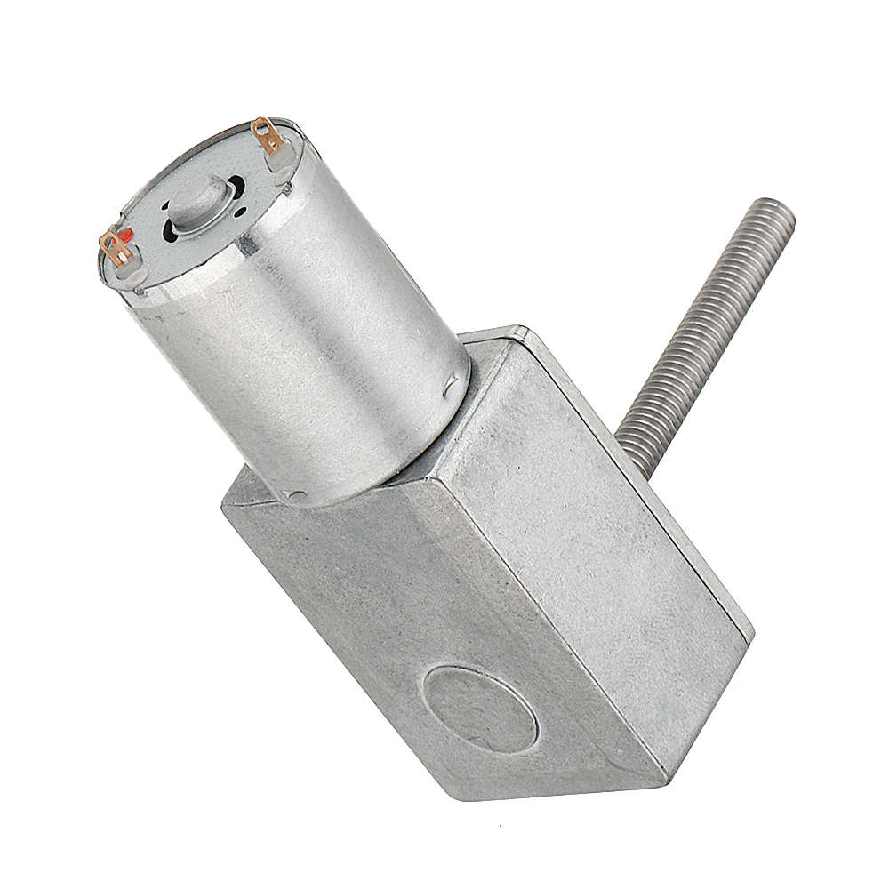 Machifit JGY370 50mm-M6 Screw Worm Gear Motor DC 12V 18/23RPM