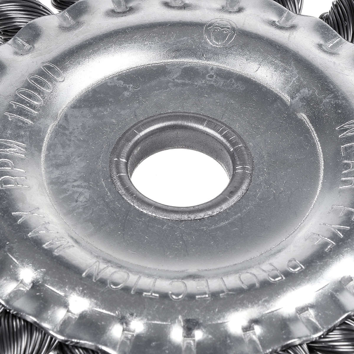 100-200mm Silver Steel Wire Wheel Garden Weed Brush Lawn Mower Head Trimmer Accessories