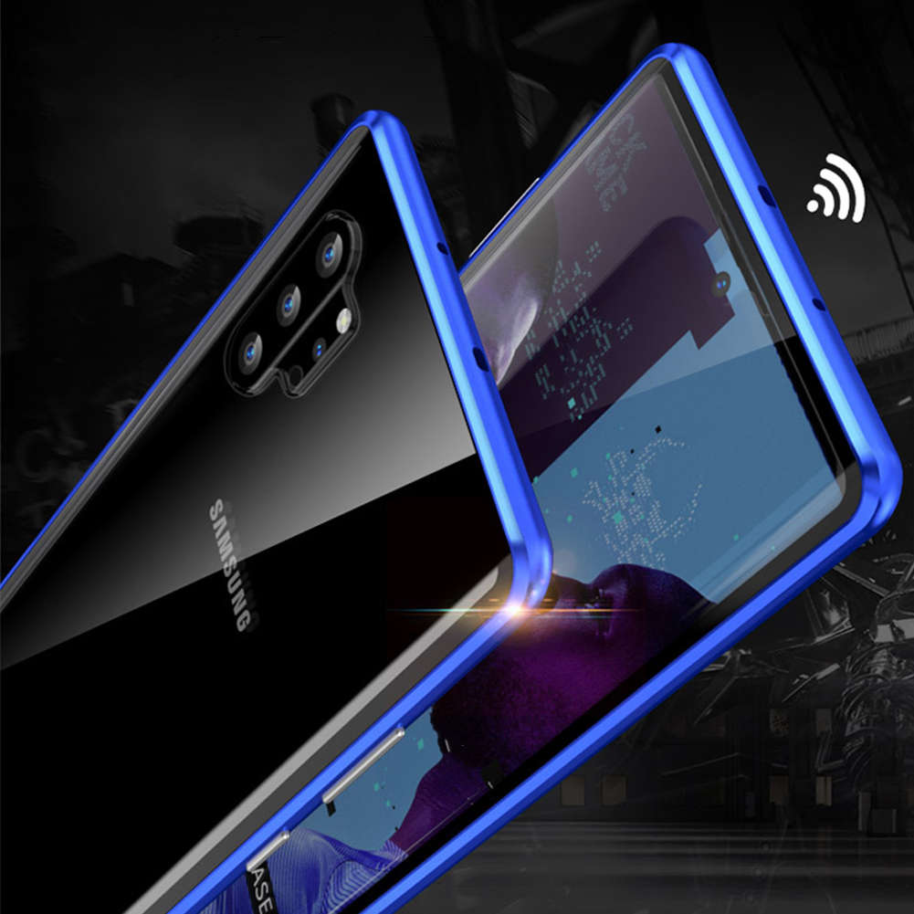 Bakeey Plating Magnetic Adsorption Metal Tempered Glass Protective Case For Samsung Galaxy Note 10/N