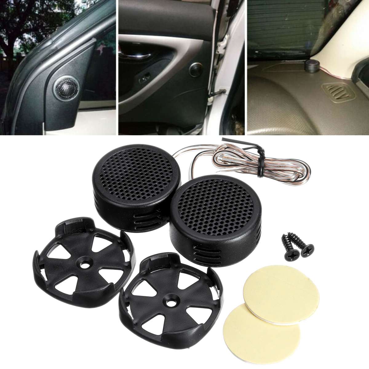 2PCS 12V 500W 105dB Car Speaker Audio Music Stereo Super Sound High