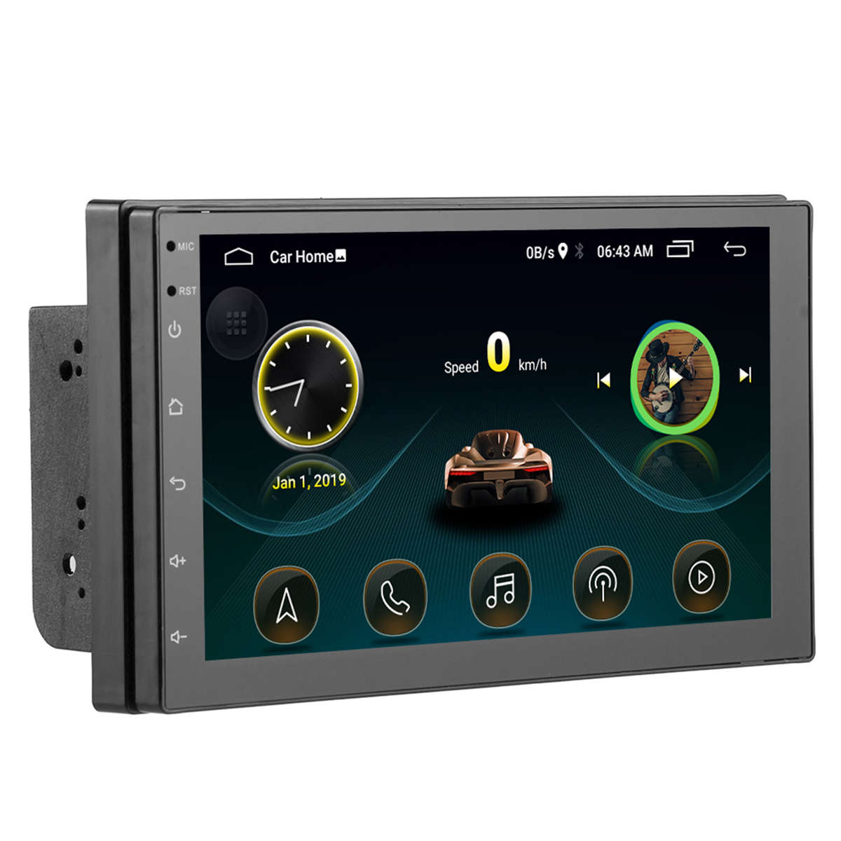 7 Inch 2 Din for Android 8.1 Car Radio Stereo Auto MP5 MP3 Player Quad Core 1+16