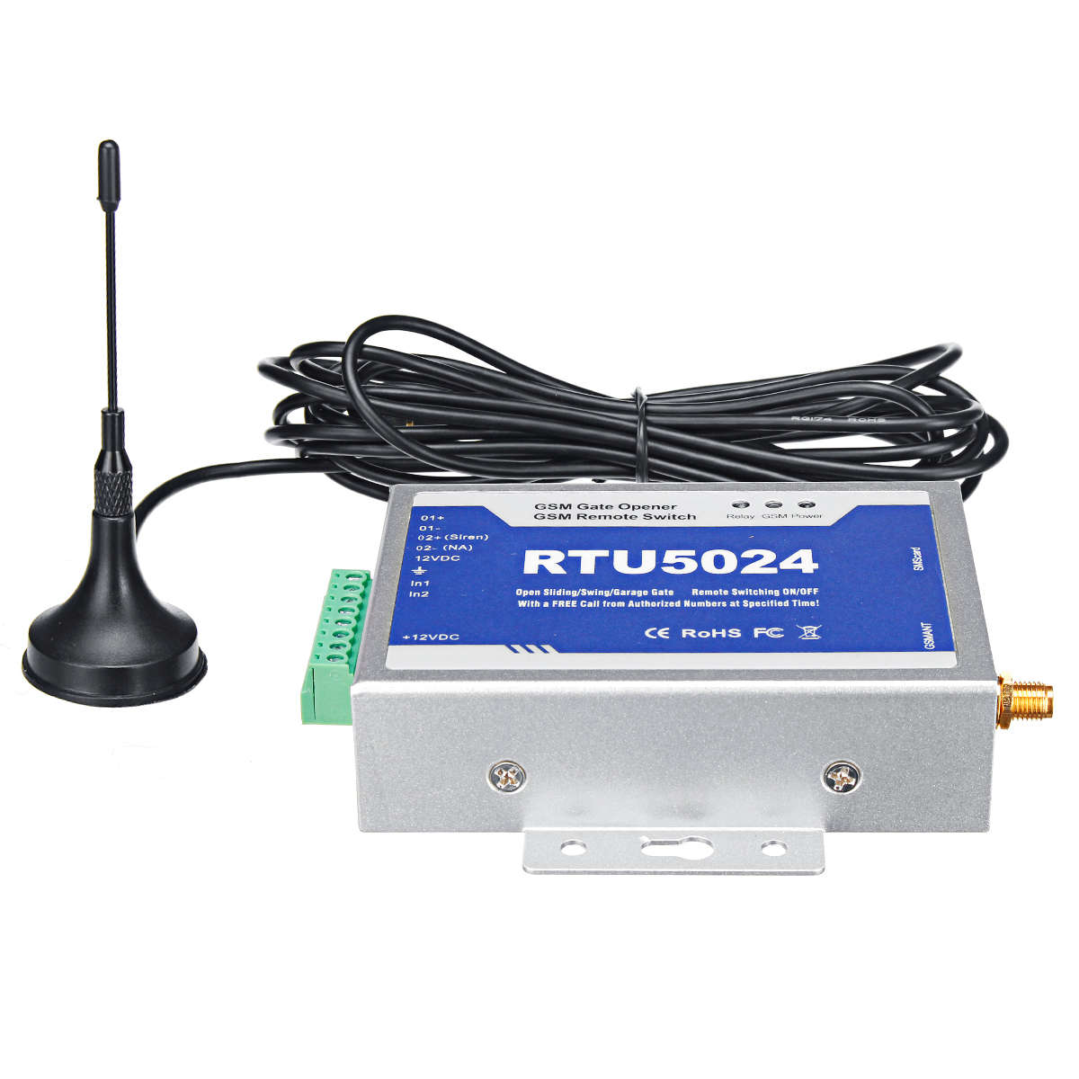 RTU5024 GSM Door Gate Opener Wireless Remote Control Switch 119inch An