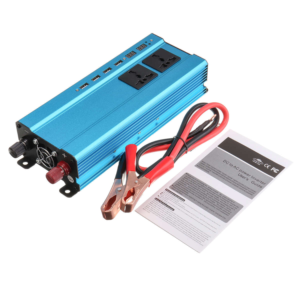 5000W 4 USB 3 Socket Car Converter Power Inverter DC 12V 24V To AC 220V Invertor (Voltage 24V-220V)