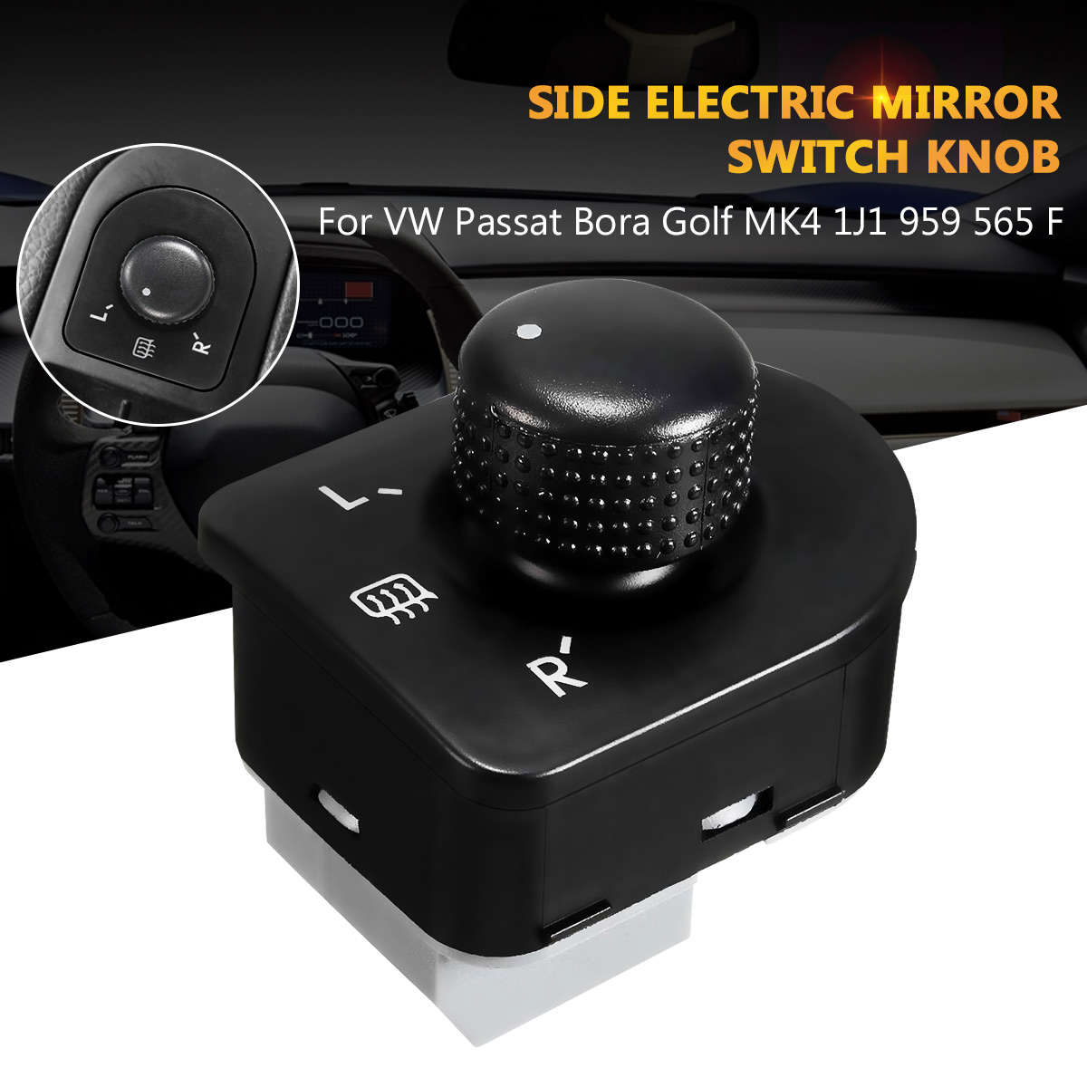 Car Side Electric Mirror Switch Knob for VW Passat Bora Bettle Jetta MK4 Golf 1J1959565F Local Stock