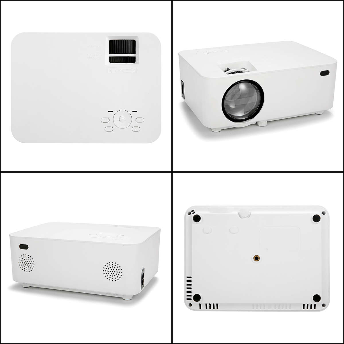 New Augibe 10000 Lumen 1080P 3D CINEMA LED Mini Projector Multimedia HDMI/USB/SD