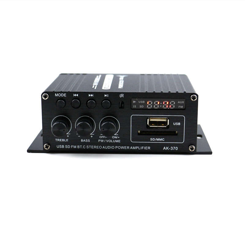 AK370 400W DC 12V / AC 220V Remote Control bluetooth HiFi Home car Stereo Amplifier Music Receiver F
