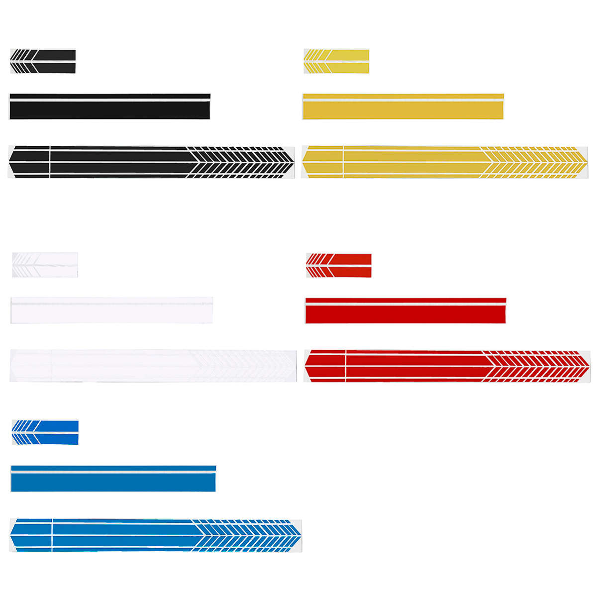 5Pcs Car Body Racing Side Door Long Sticker Hood Mirror Decal Vinyl Stickers