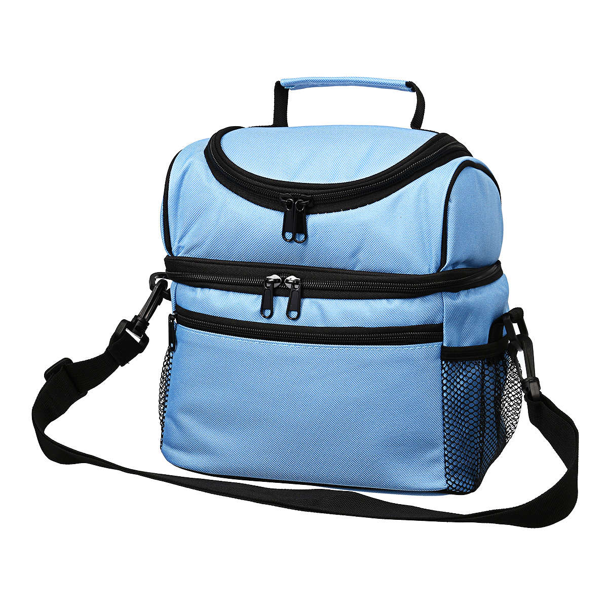 Waterproof Insulated Thermal Cooler Lunch Box Carry Tote Work Case Storage Bag (Color Blue)