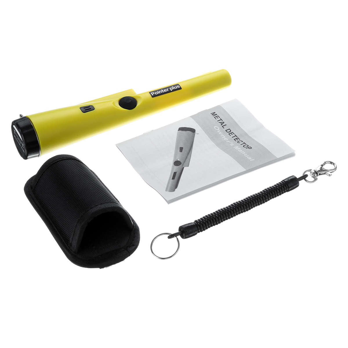 Metal Detector Pinpointing Digger Garden Detecting Waterproof Black/ Yellow