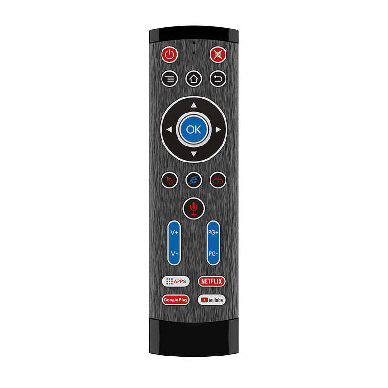 T1-Pro-2 2.4G Wireless Backlit Gyroscope Voice Remote Control IR Learning Air Mouse Airmouse for Goo