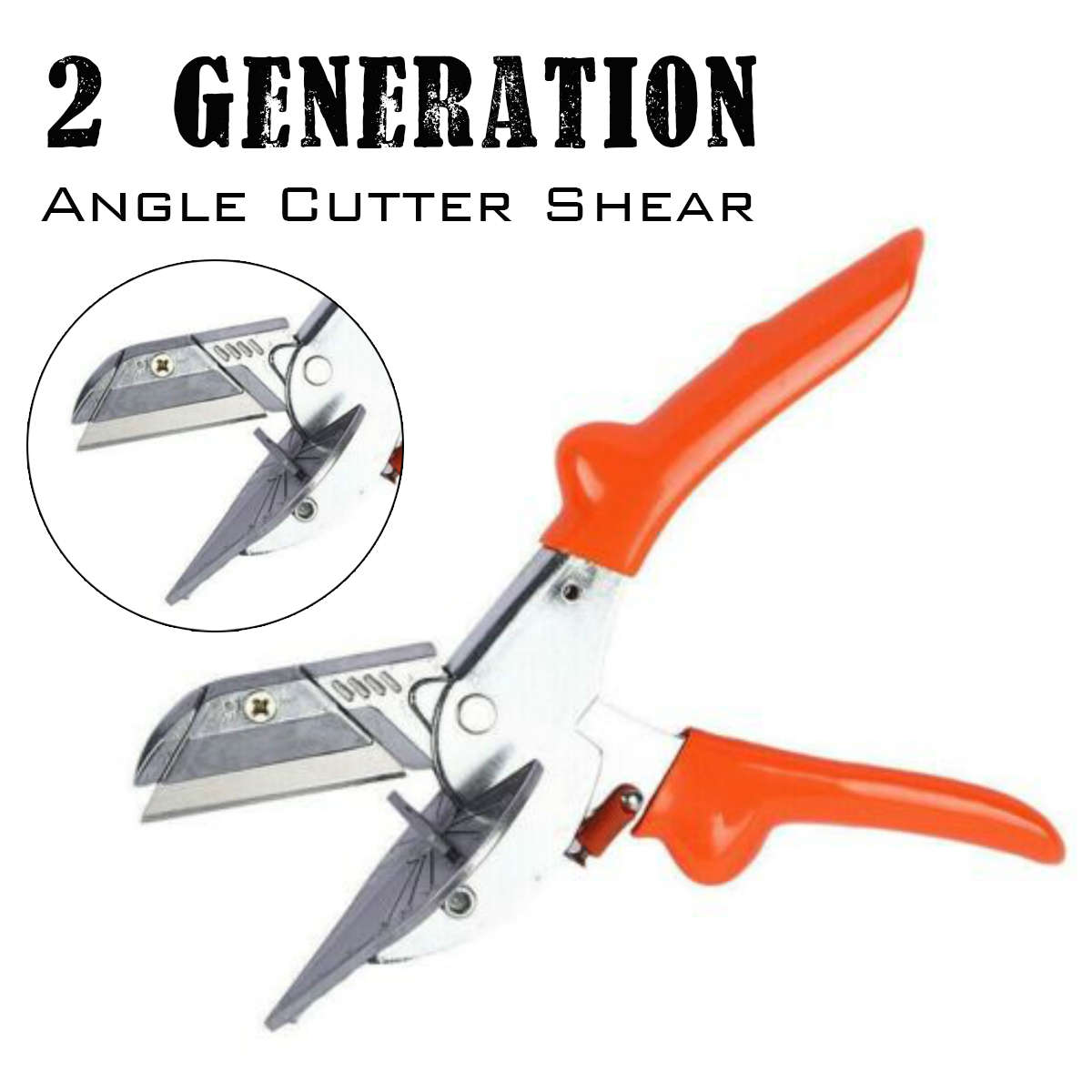 Durable Steel Multi Angle Miter Cutter Shear Scissor Snip Multipurpose Trim (Pattern #4)