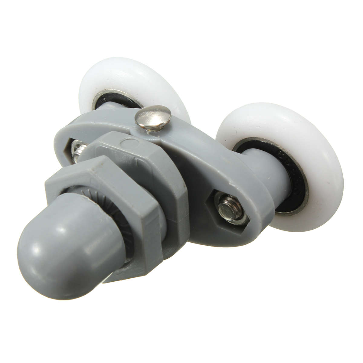 4PCS Twin Bottom Top Shower Door Rollers Pulleys Wheels Runner Slider 20mm Shower Faucet Accessories