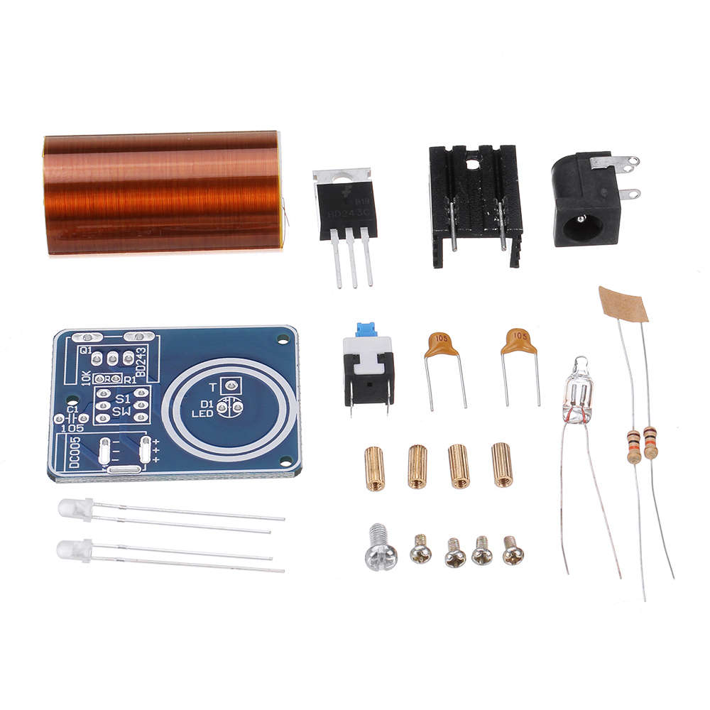 Mini 12V Power Supply Tesla Coil Module DIY Spare Space Lighting Tech Electronic Production Kit