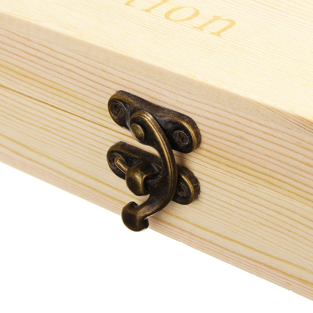 100PCS Rugged Wooden Commemorative Coin Display Case Capsule Holder Storage Collection Box...