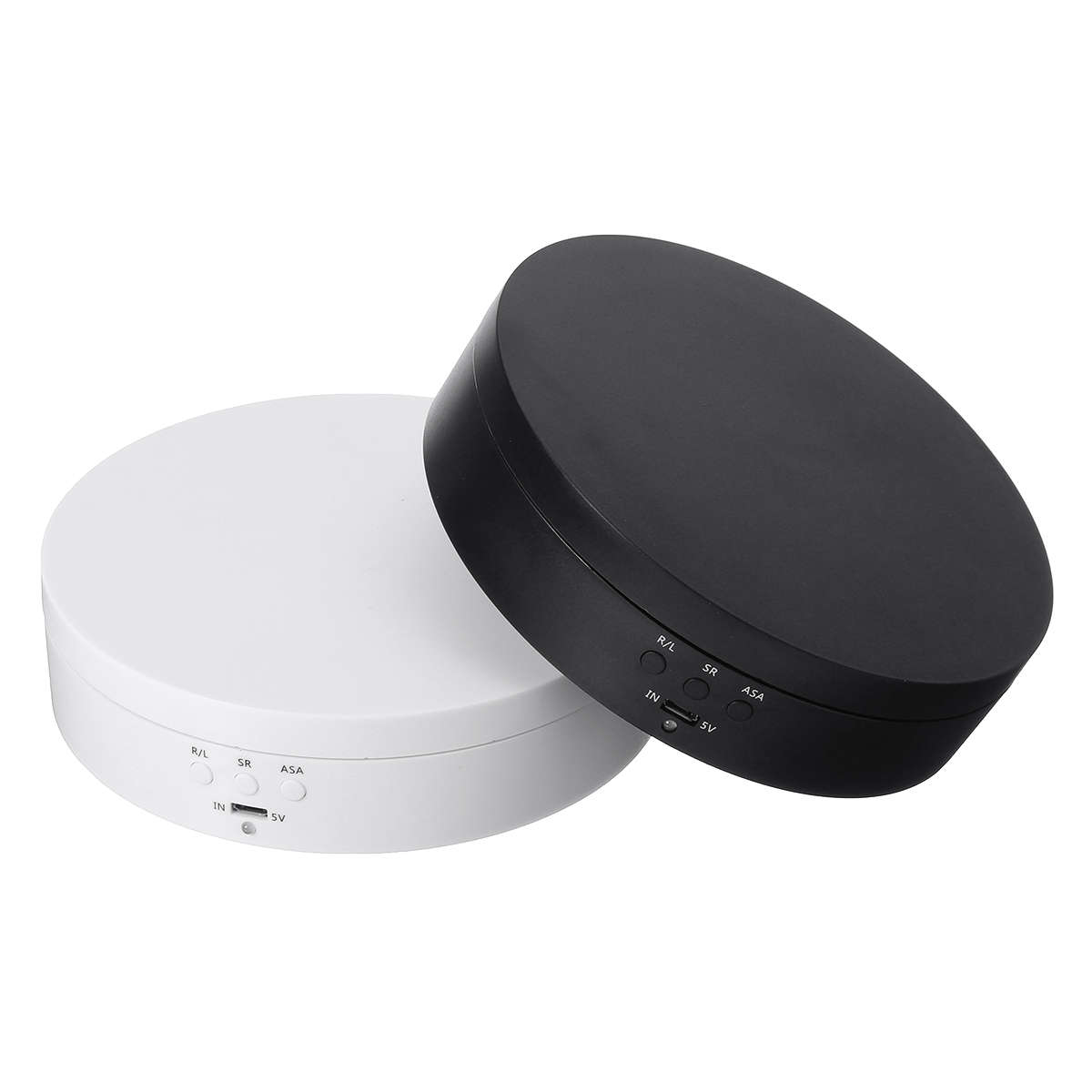 360 Rotating Display Stand Rotary Turntable Jewelry Watch Show Holder Tray Photography (Color Black)