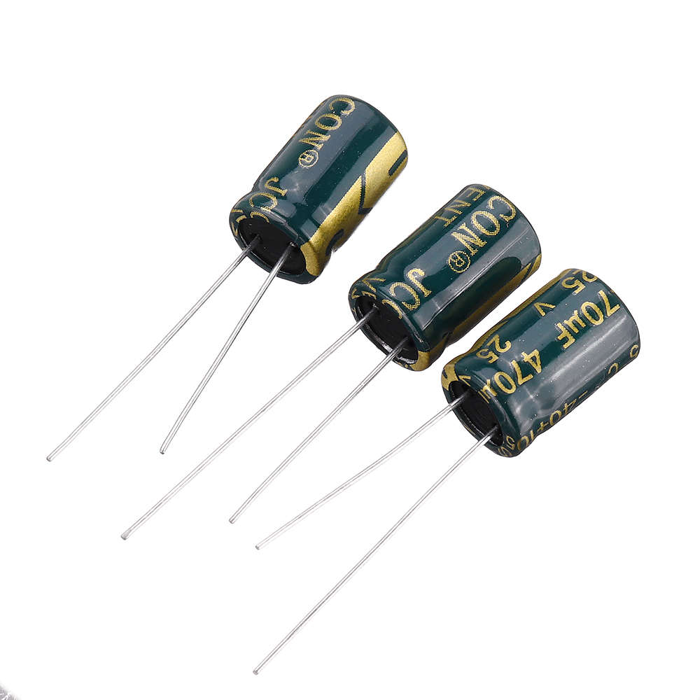 50Pcs 25V 470UF 8 x12MM High Frequency Low ESR Radial Electrolytic Capacitor...