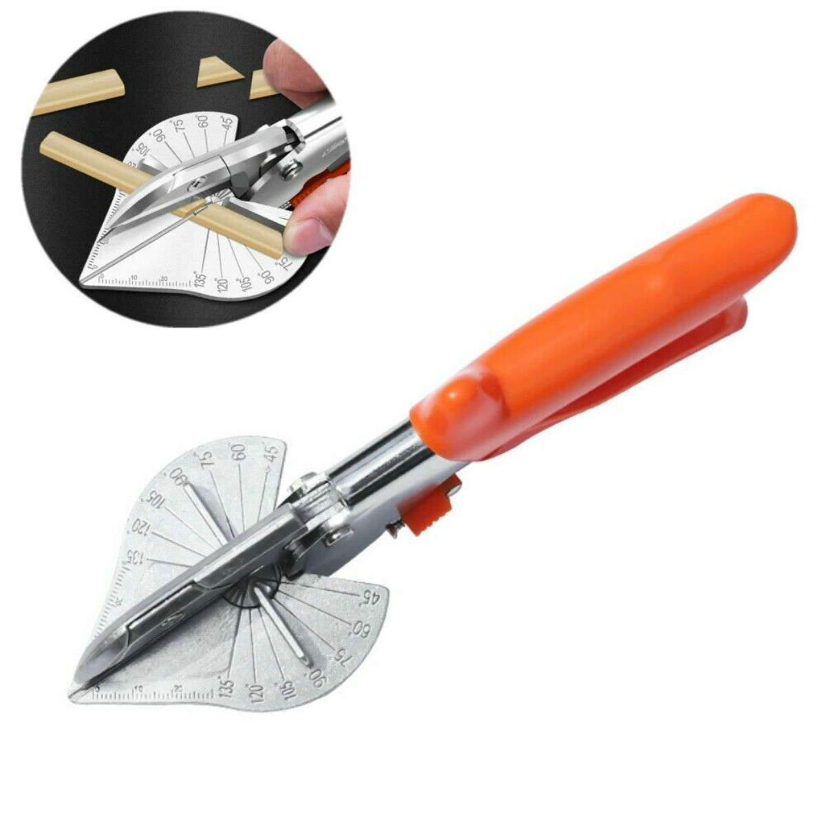 Durable Steel Multi Angle Miter Cutter Shear Scissor Snip Multipurpose Trim (Pattern #4)