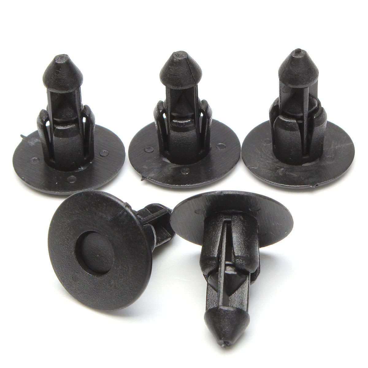 20pcs 8mm Rivets Trim Panel Fairing Clips Plastic Black For Suzuki Bumpers Sills Motorcycle 09409073
