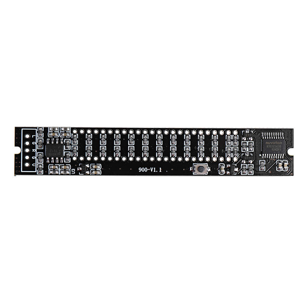 Mini Dual 12 Level Indicator VU Meter Stereo Amplifier Board Adjustable Light Speed Board With AGC M