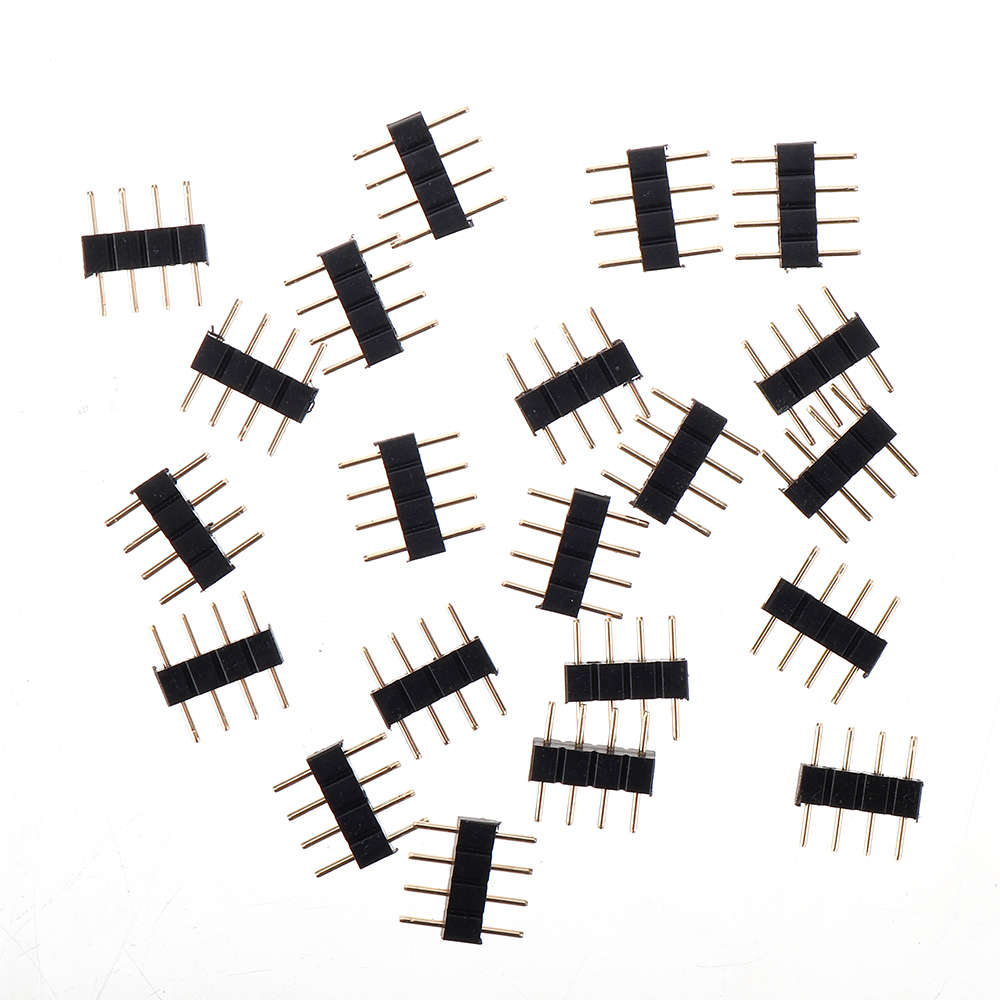 RGB LED Strip Connector Kit for 10mm 4Pin 5050 Includes 8 Types of Solderless Accessories Provides M