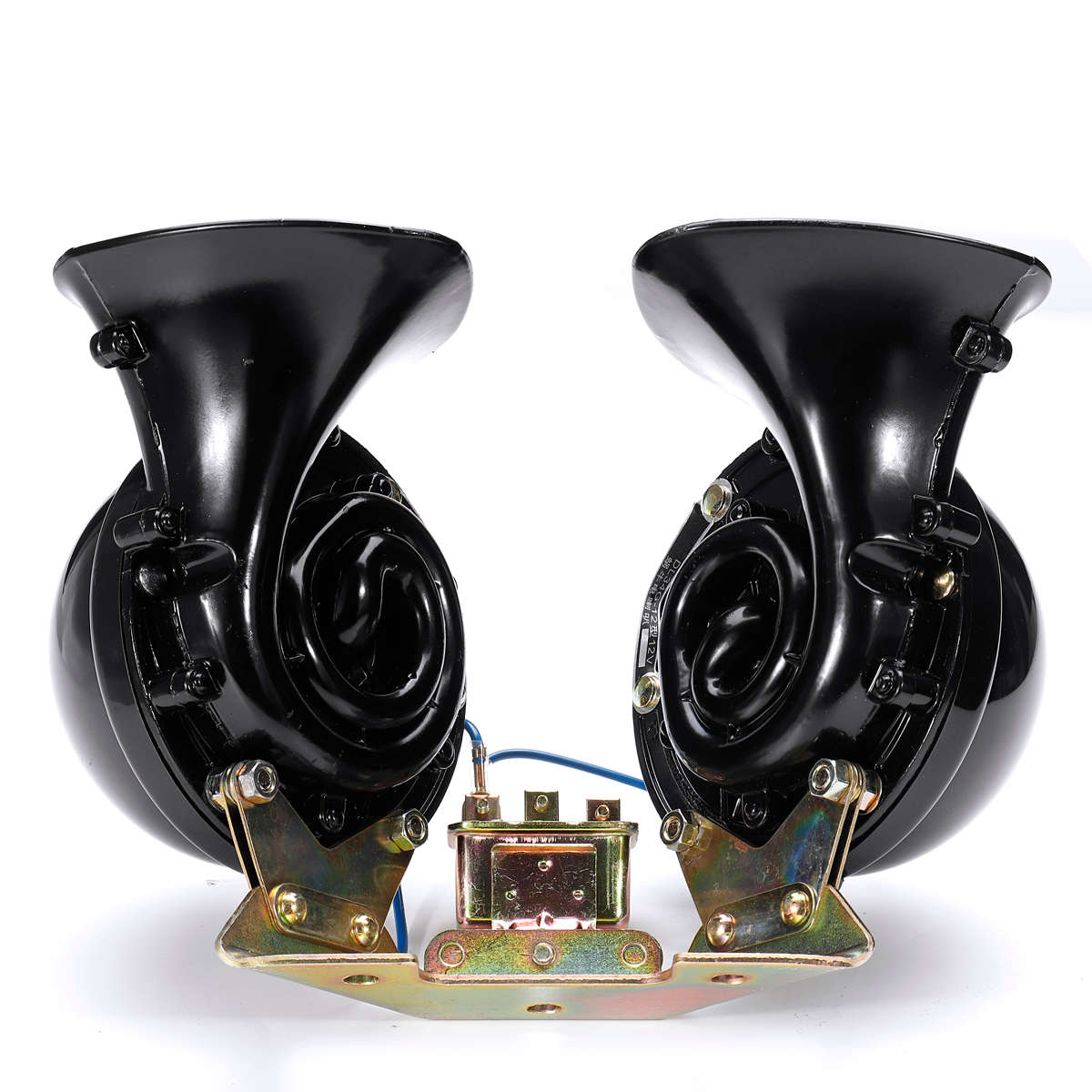 Pair 12V 300dB Waterproof Dual Electric Bull Air Horn Super