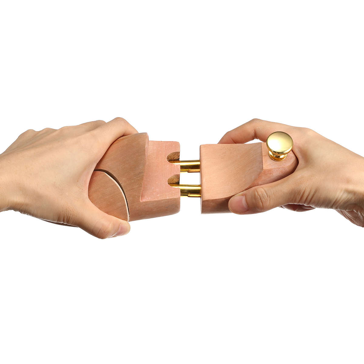 1 Pair Adjustable Men Wooden Shoes Trees Shaper Keeper Wood Stretcher Shaper Support Tree Shape