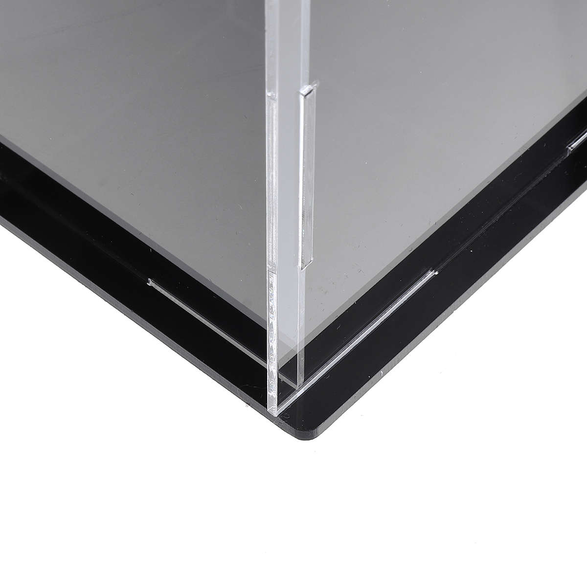 10/20/30cm Acrylic Display Case Box Dustproof Self-Assembly Model Prot (Size 20cm Color Transparent)