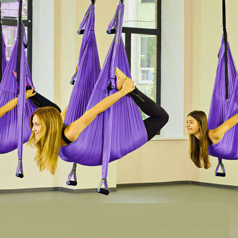 KALOAD Air Yoga Fitness Hammock 550+LBS Load Capacity Yoga Studio Quality Swing Yoga Hammock