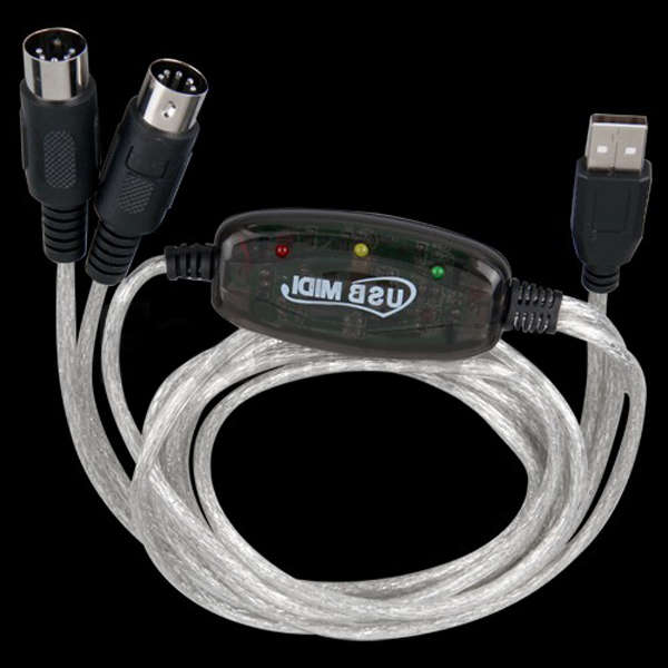 MIDI USB Cable Converter PC to Music Keyboard Adapter