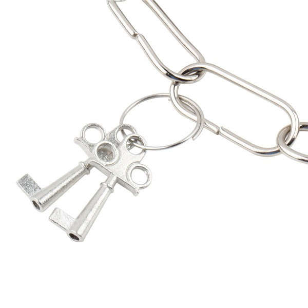 1 pair Creative Handcuffs Steel Police Duty Double Lock Keys