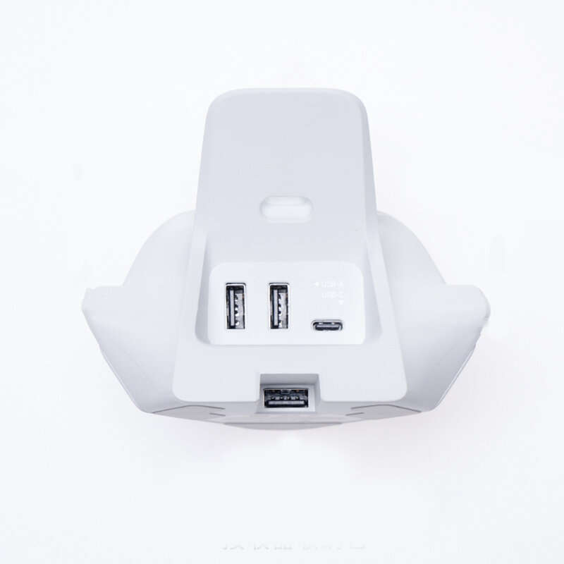 White - Flydigi Charger Dock 2 Pro with RGB Dot Matrix Screen Multiple Expansion Hub for Flydigi APE