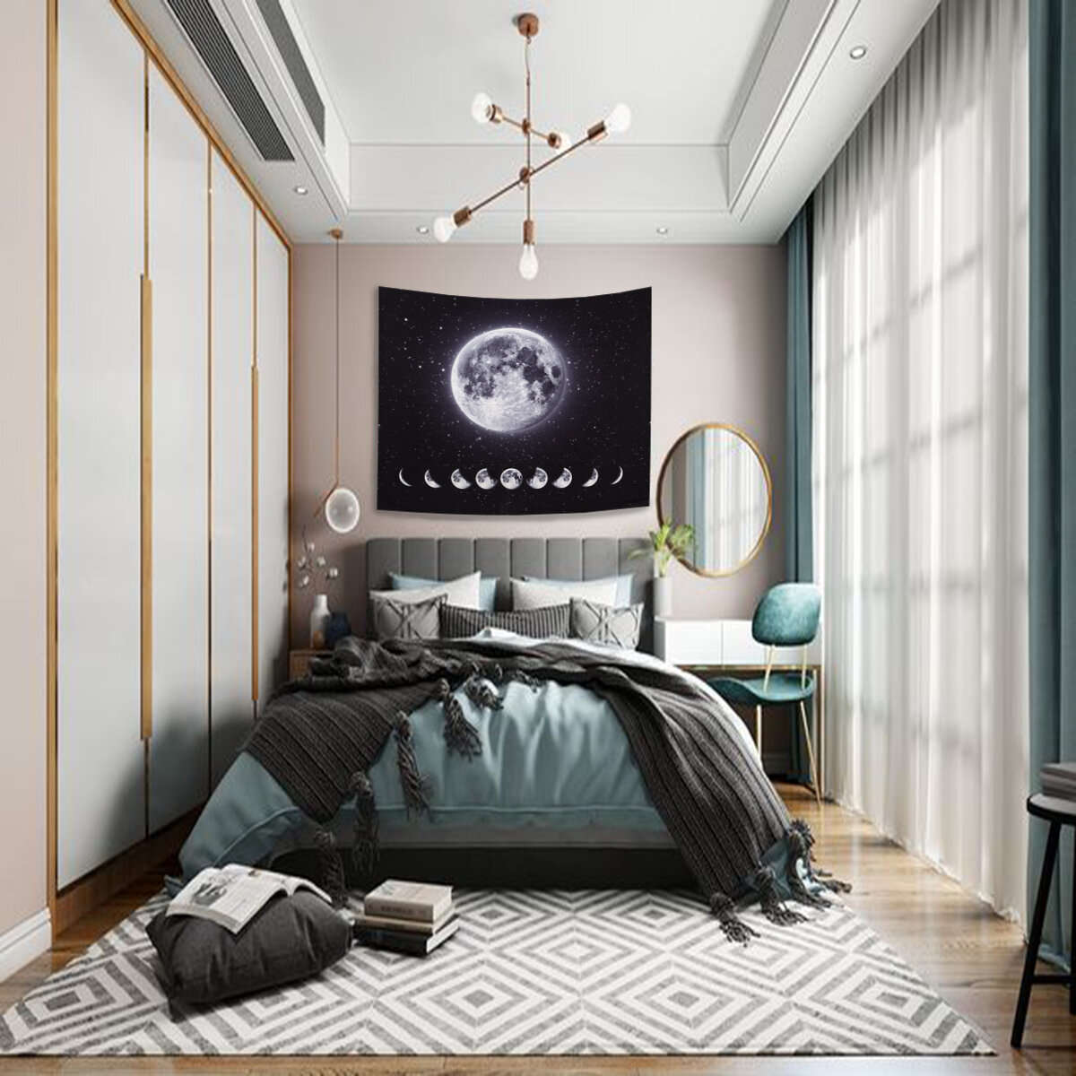 Printing Wall Hanging Tapestry Backdrop Decor Landscape Blanket Home Living Room Office Art Wall Orn