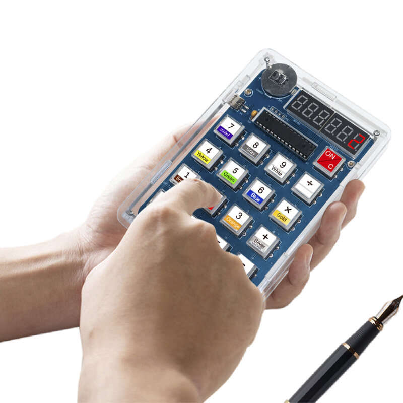 Parts + shell - DIY Electronic Kit Digital Tube Calculator DIY Kits 51 Microcontroller Training Expe