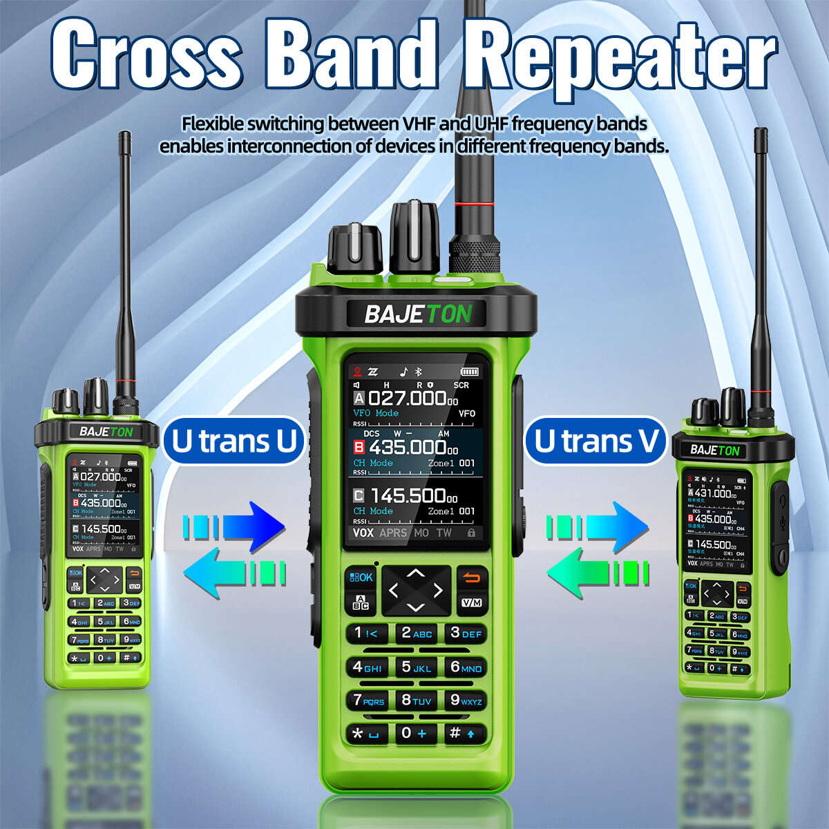 Standard Version+25 Antenna+Programming Cable - BAJETON BJ-9000 10W Walkie Talkie GPS APRS CB Radio