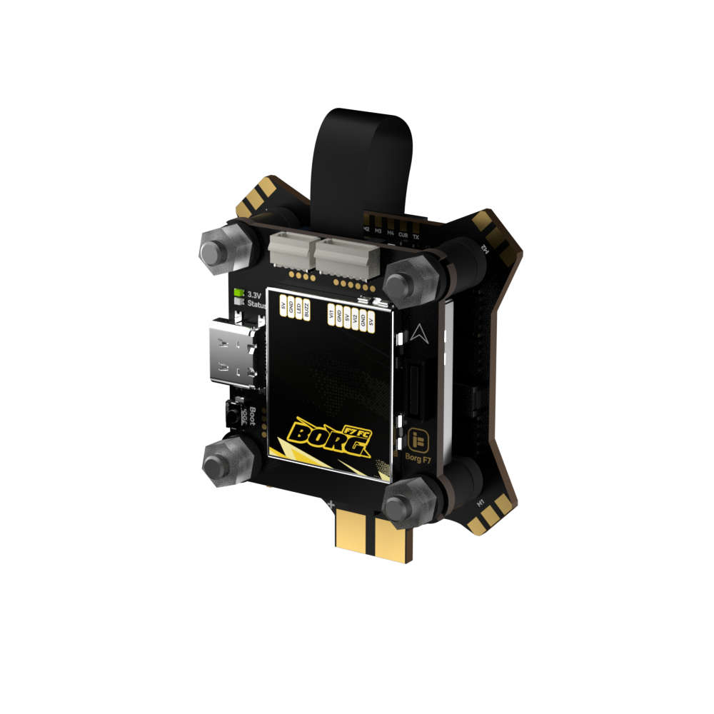 F722 60A Stack - 30.5x30.5mm iFlight Borg F722 Flight Controller with 5V 12V BEC Output 4-6S 60A 4in