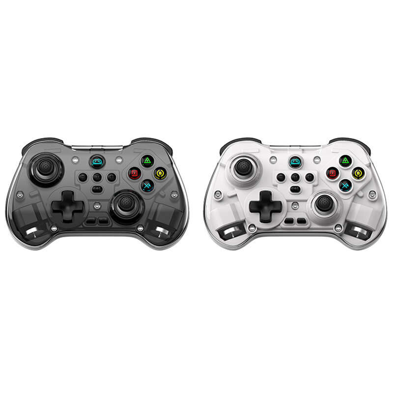 White - Z01X bluetooth Gaming Controller Wireless Six-axis Gamepad with Hall Effect Joystick Trigger