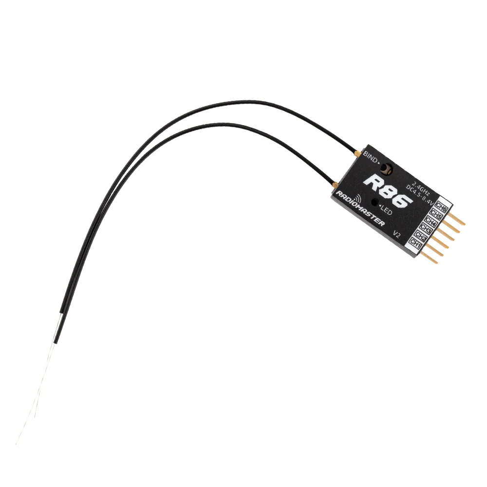 LBT Version - Radiomaster R86 V2 6CH Compatible PWM RC Receiver for Frsky D8 D16 SFHSS Radiomaster T