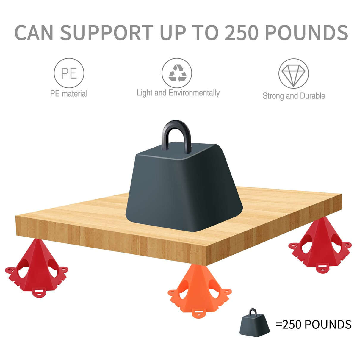 Orange - 10pcs Portable Woodworking Paint Triangle Stand Wood Support Pyramids Rack Carpenter Lift P