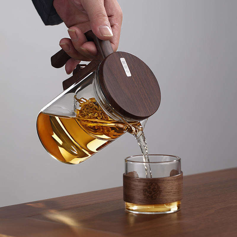 720ml - 520ML/720ML Household Tea Brewing Tea Leaves Separation Full Glass Heat-Resistant Filter Tea