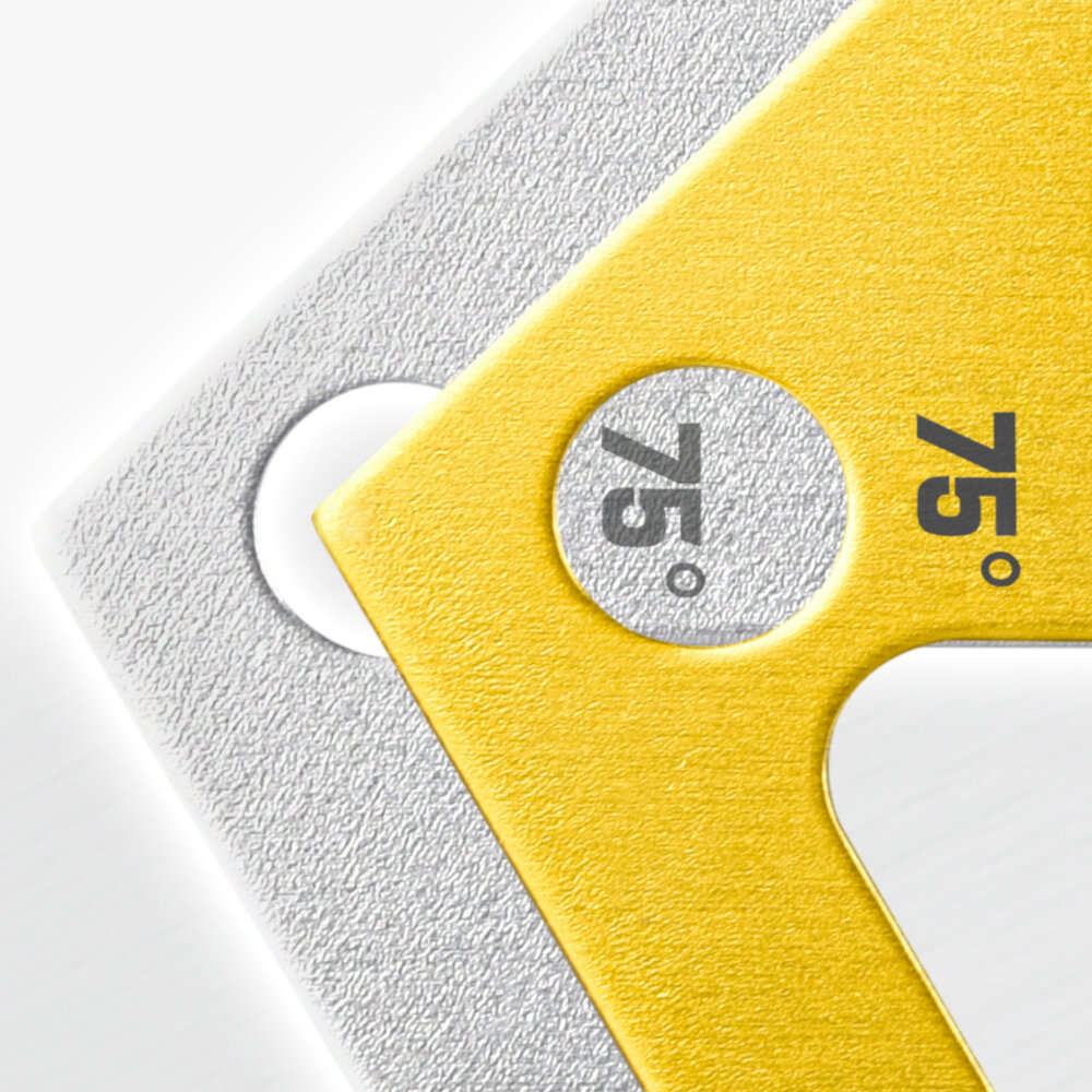 B - Aluminum Alloy Hexagon Ruler for Table Saw Multi-angle Measuring Tool Saw Angle Finder Gauge Pro