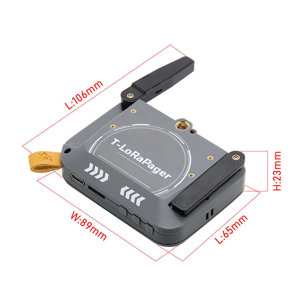 SX1262 433MHz - LILYGO T-Lora Pager ESP32-S3 LoRa SX1262 Wireless RF Module Dual-mode RFID/NFC RTC G