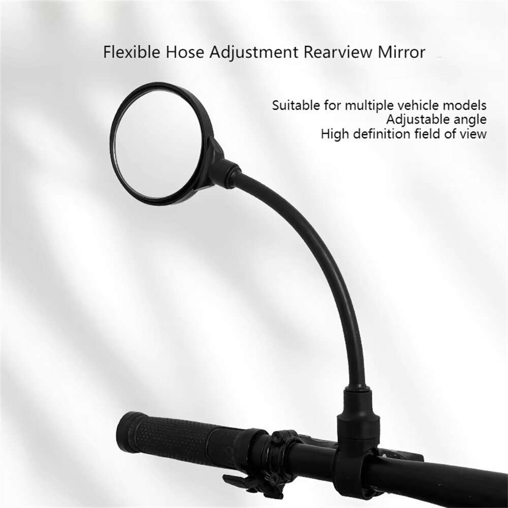 2pcs - BENGGUO 1/2Pcs Bicycle Hose-adjustable HD Rearview Mirror 360 Degree Adjustable Wide Angle Sh