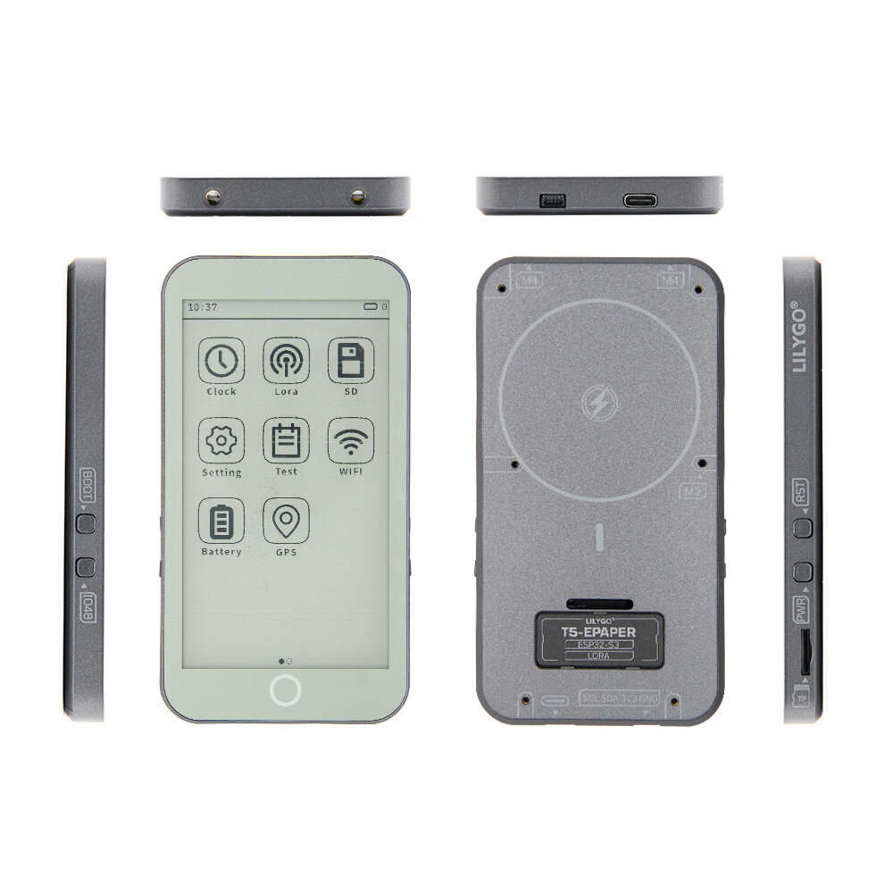 Grey - LILYGO T5S3 Pro Lite ESP32-S3 Development Board 4.7 Inch E-ink Display Warm Backlight WiFi Bl