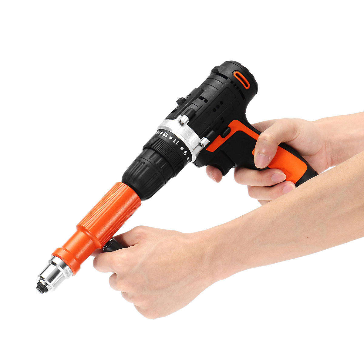 Drillpro Upgraded Electric Rivet Nut Attachment Cordless Riveting Tool Drill Adapter For Electric Dr