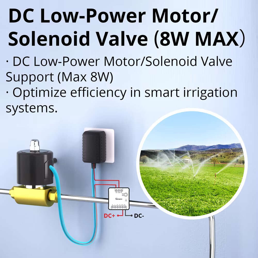 SONOFF MINI-D Dry WiFi Smart Switch with Matter Dry Contact Output AC/DC Input Compatible Alexa & Go