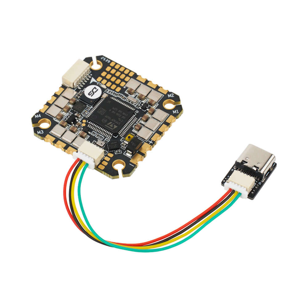 Black - 25.5 x 25.5mm DeepSpace TALOS F722 BL32 40A AIO F7 Flight Controller 40A 4-6S Brushless ESC